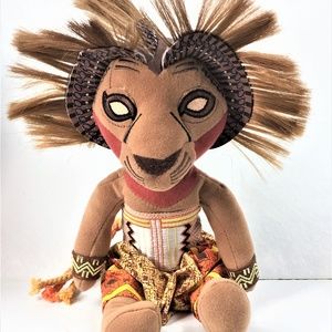 LION in Tribal Clothes Plushie Figure 11" + Hair